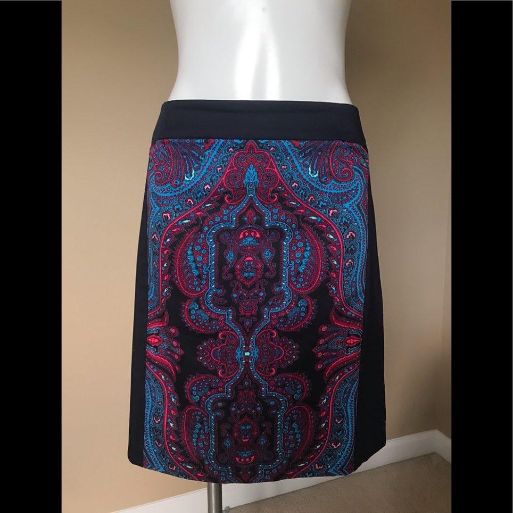Coldwater Creek Paisley Multicolored Skirt